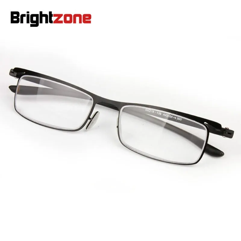 Brightzone Men's Full Rim Square Ultem Reading Glasses