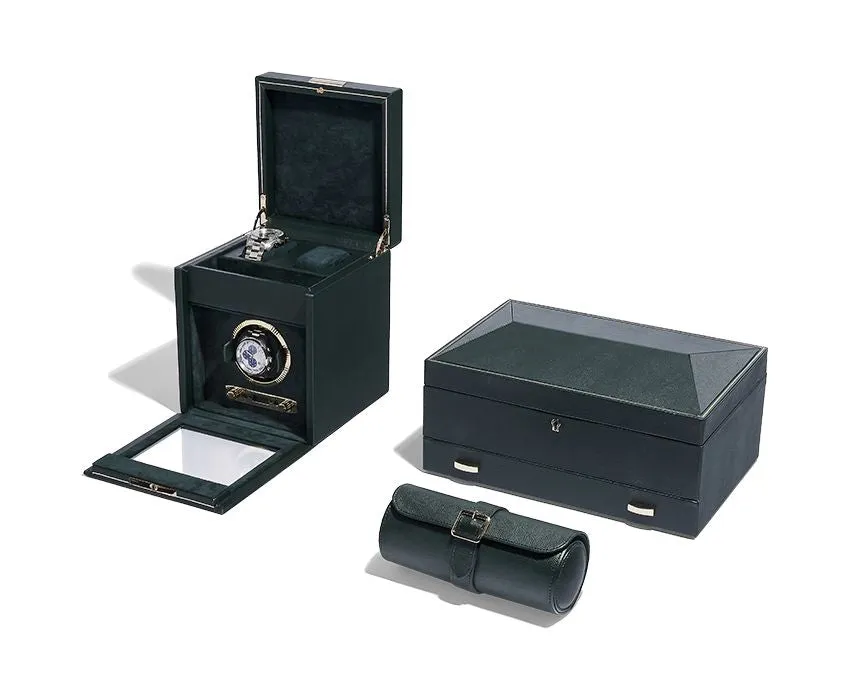 British Racing Triple Watch Roll (Green)