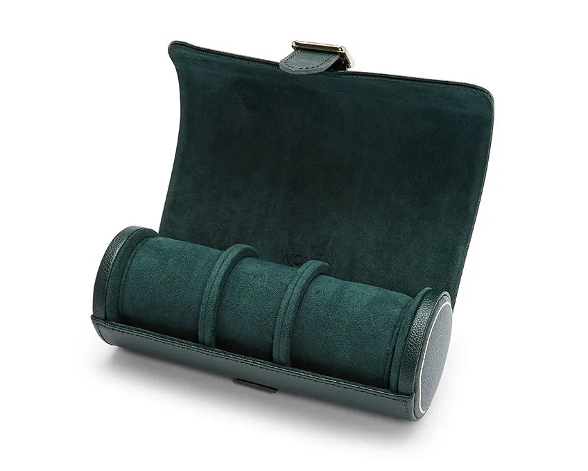 British Racing Triple Watch Roll (Green)