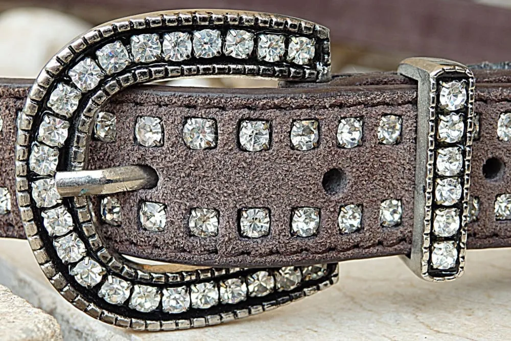 Brown leather belt