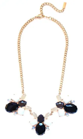 Bumble Bee Statement Necklace- Black & Ivory