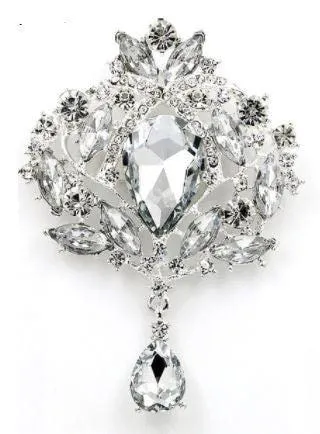 Cake brooch, Droplet style crystal rhinestone cake decoration by Crystal wedding uk