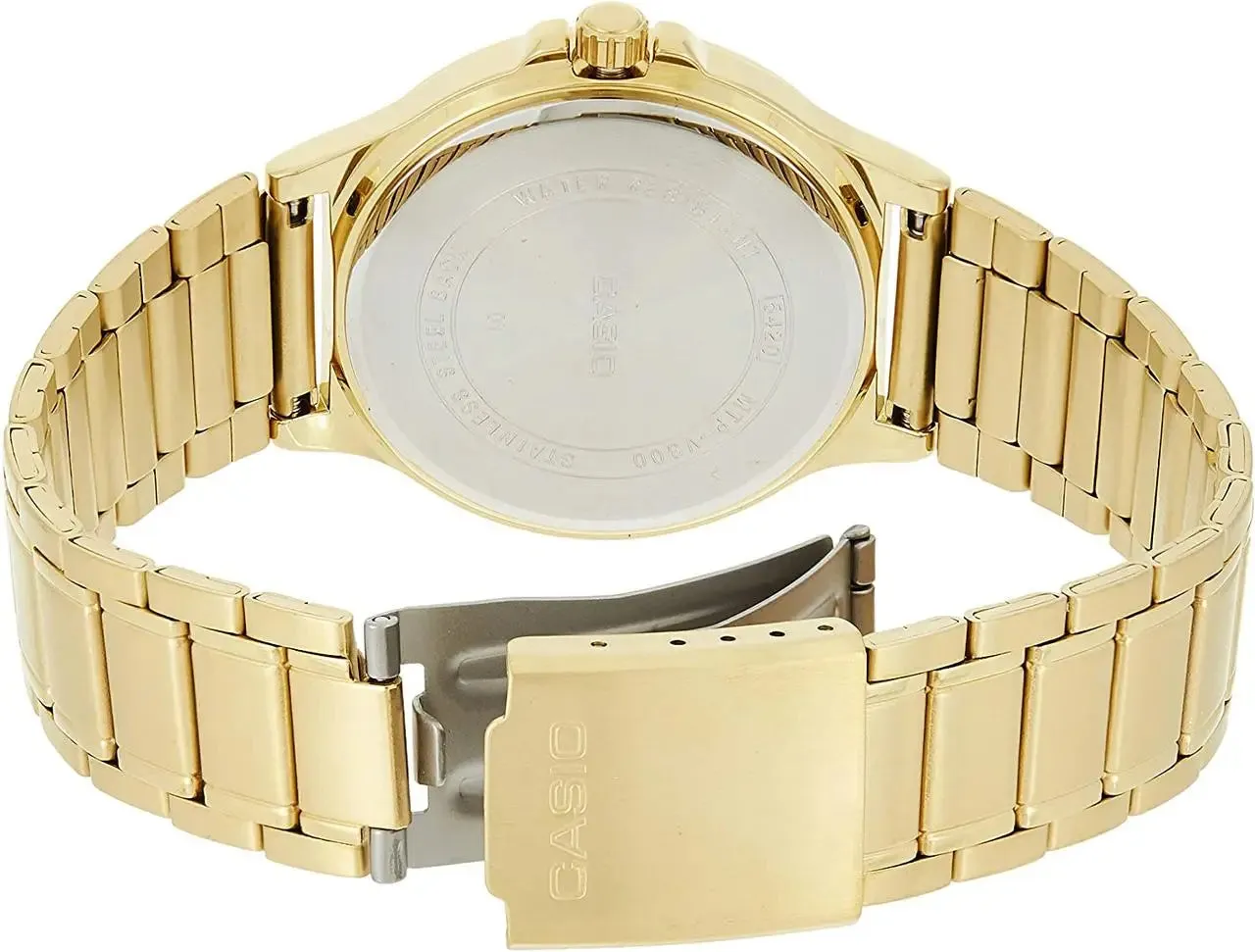 Casio Enticer Gold Tone Black Dial Watch MTP-VD01G-1CVUDF