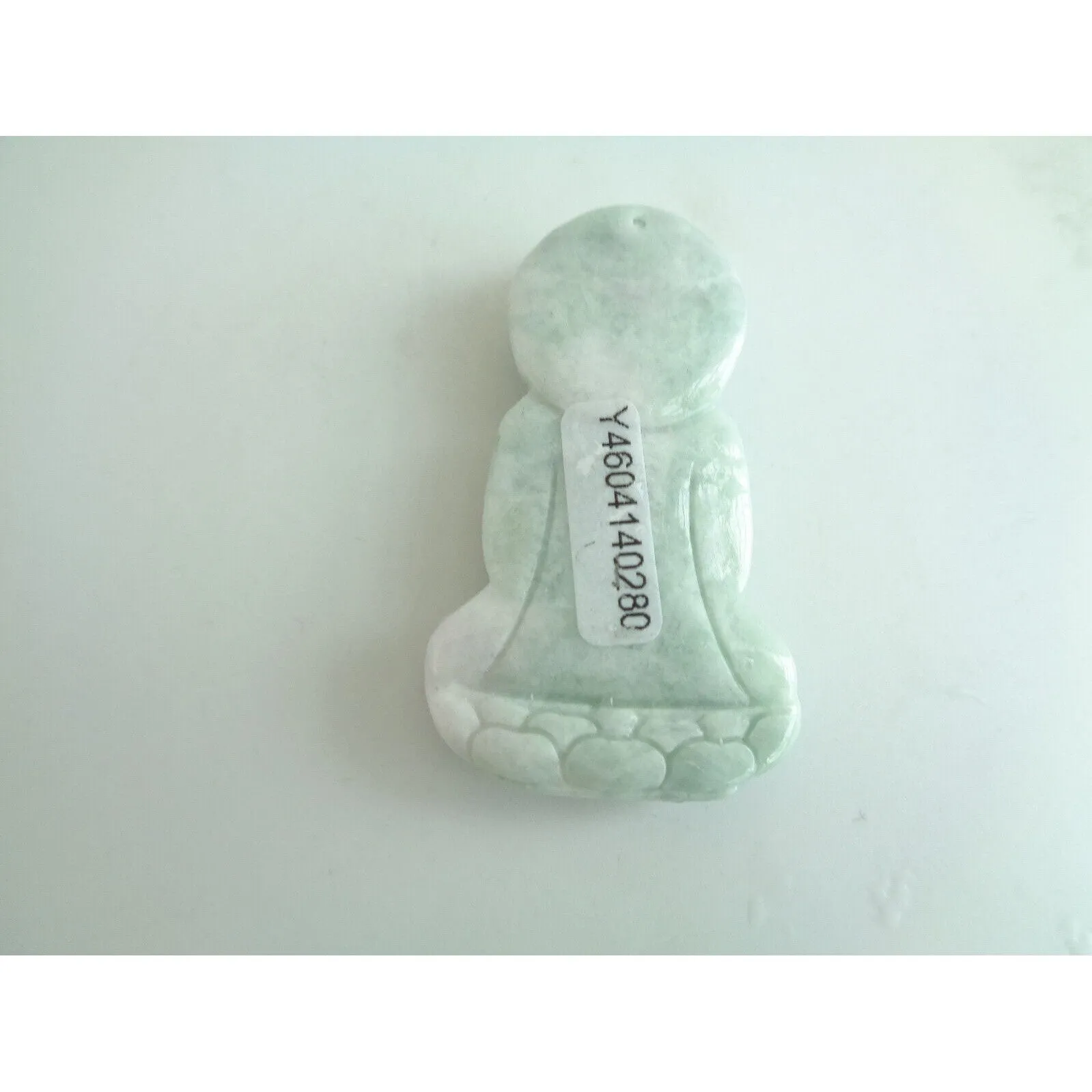 Certified Green Natural A Jade Jadeite Carved Guanyin Kwan Yin God Pendant Necklace