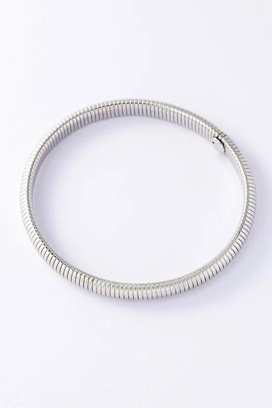 Chunky Snake Chain Stretchable Bangle