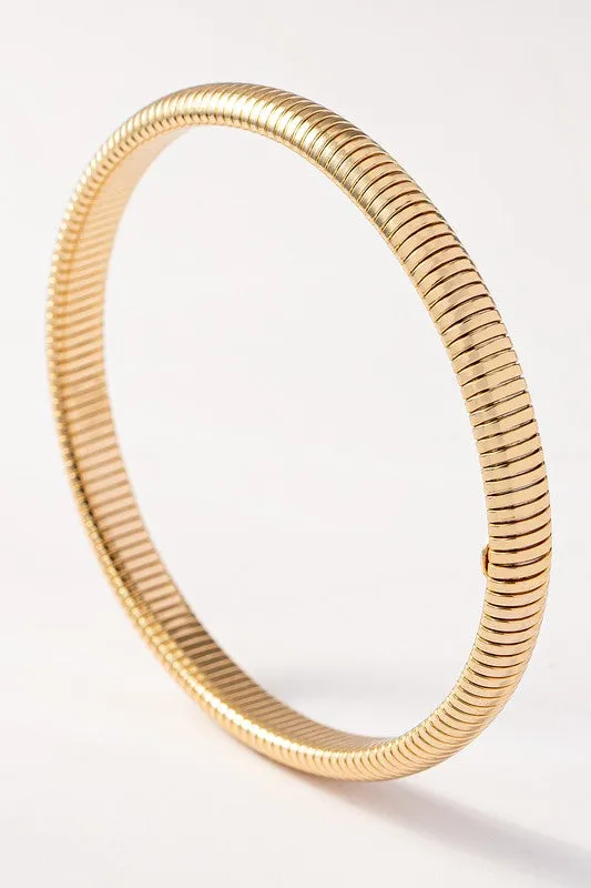 Chunky Snake Chain Stretchable Bangle