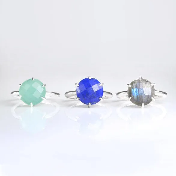 Citrine Round Prong Set Ring : November Birthstone