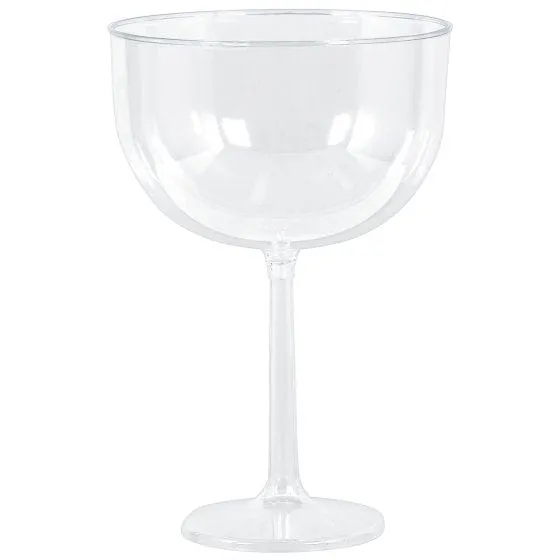 Clear Plastic Jumbo Wine Glasses 1.3L 4pk