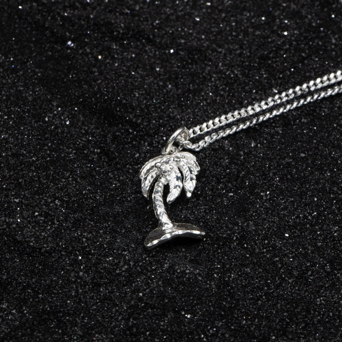 Coconut Tree Pendant with Chain