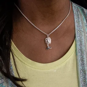 Coconut Tree Pendant with Chain