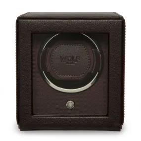 Cub Single Watch Winder With Cover (Brown)