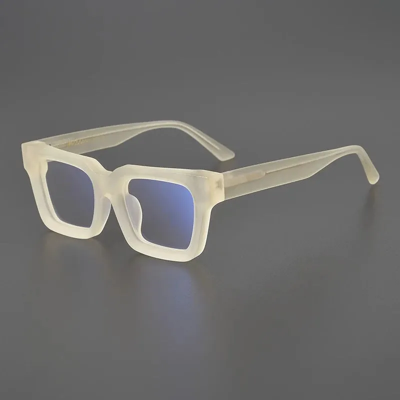 Cubojue Unisex Full Rim Square Acetate Reading Glasses M00300