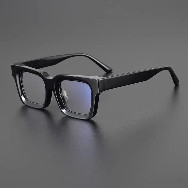 Cubojue Unisex Full Rim Square Acetate Reading Glasses M00300