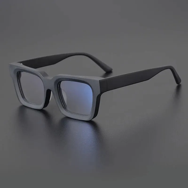 Cubojue Unisex Full Rim Square Acetate Reading Glasses M00300