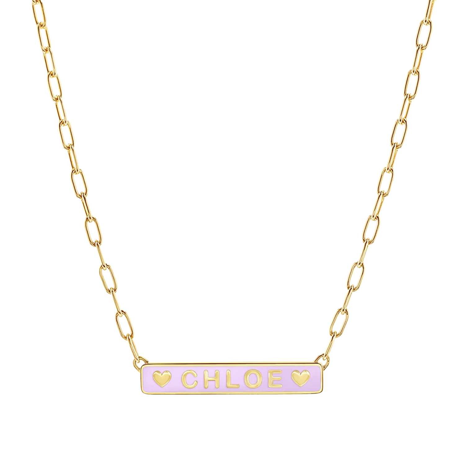 Custom Enamel ID Necklace