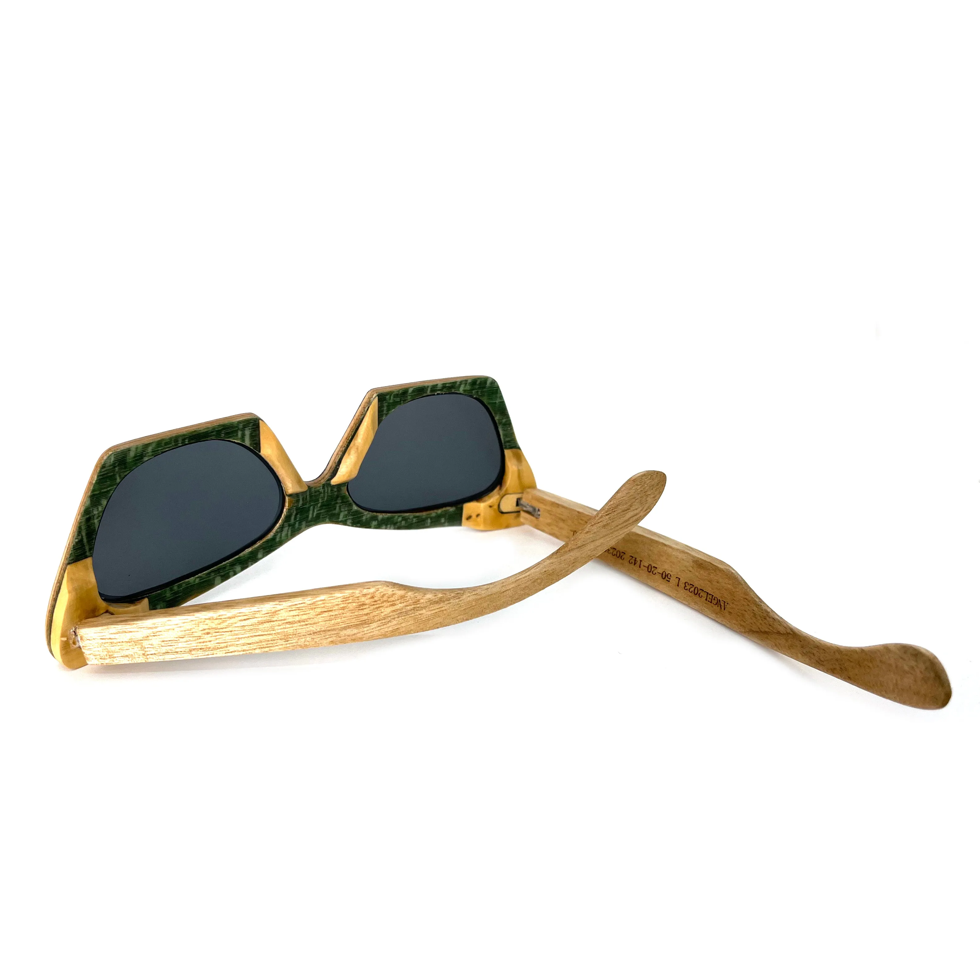 custom multicolor painting wood glasses