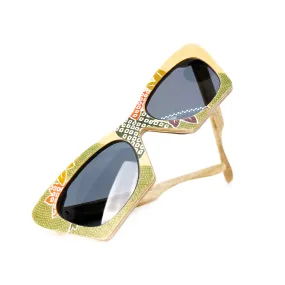 custom multicolor painting wood glasses