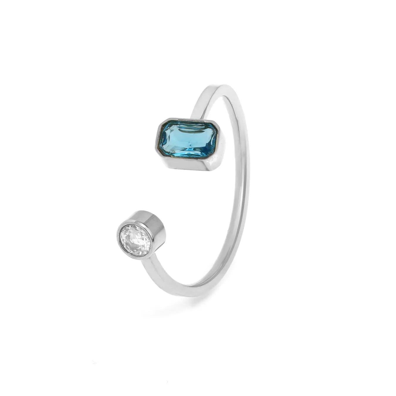 December Blue Topaz Birthstone Gift Set - Silver