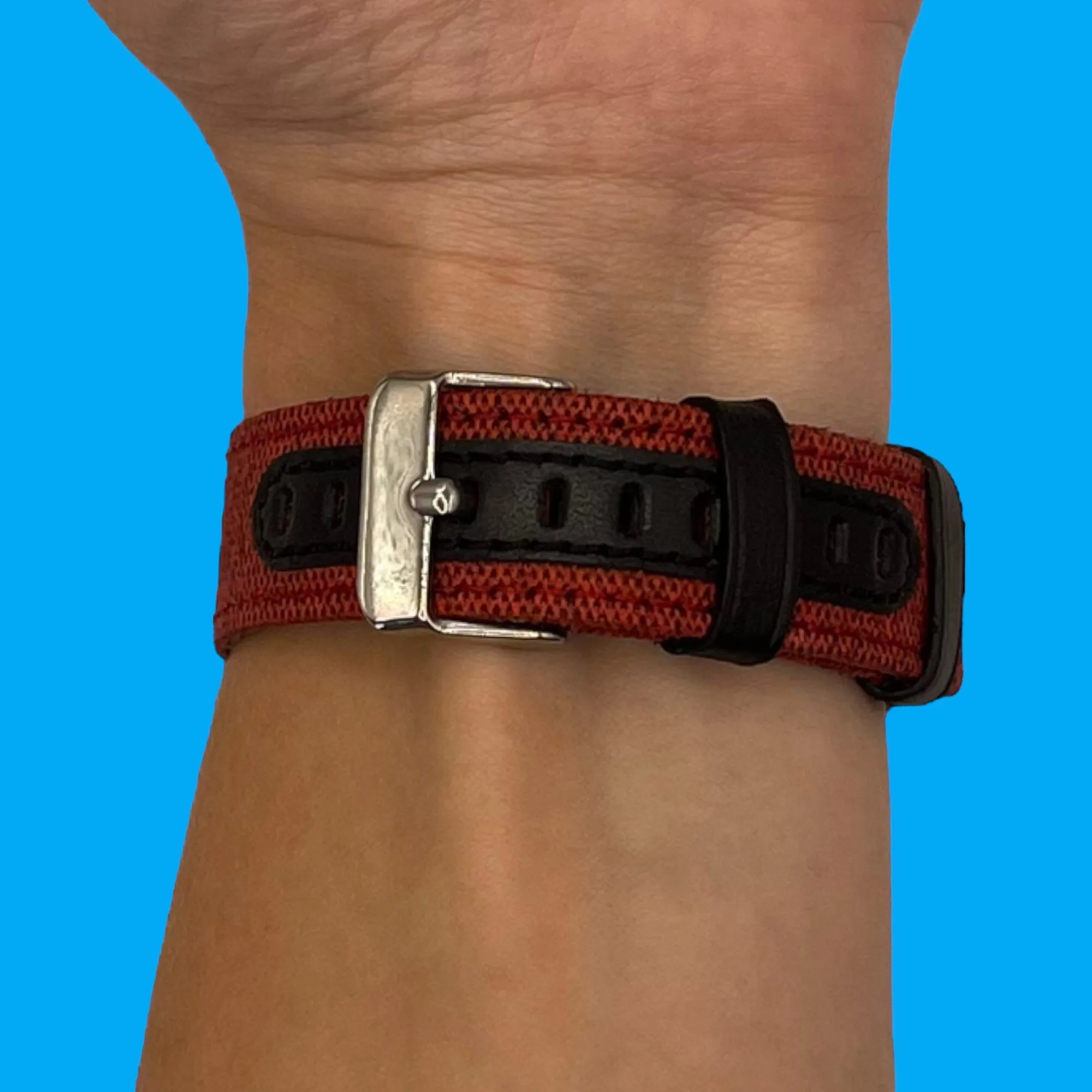 Denim & Leather Watch Straps Compatible with the Olympic 22mm Range