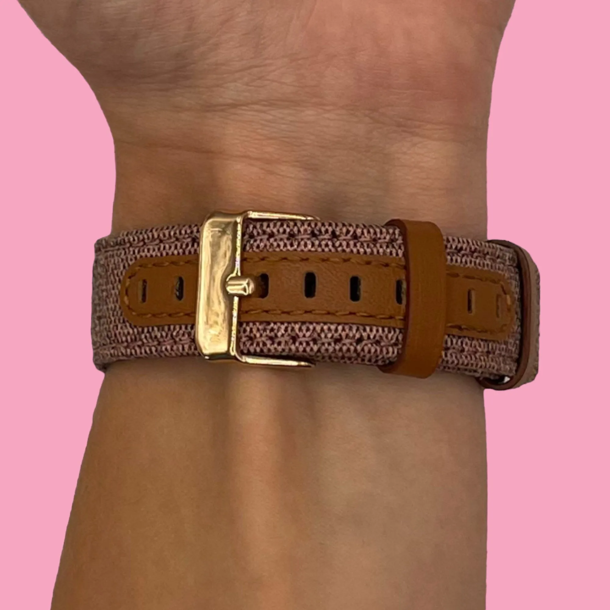 Denim & Leather Watch Straps Compatible with the Olympic 22mm Range