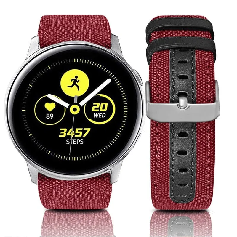 Denim & Leather Watch Straps Compatible with the Olympic 22mm Range