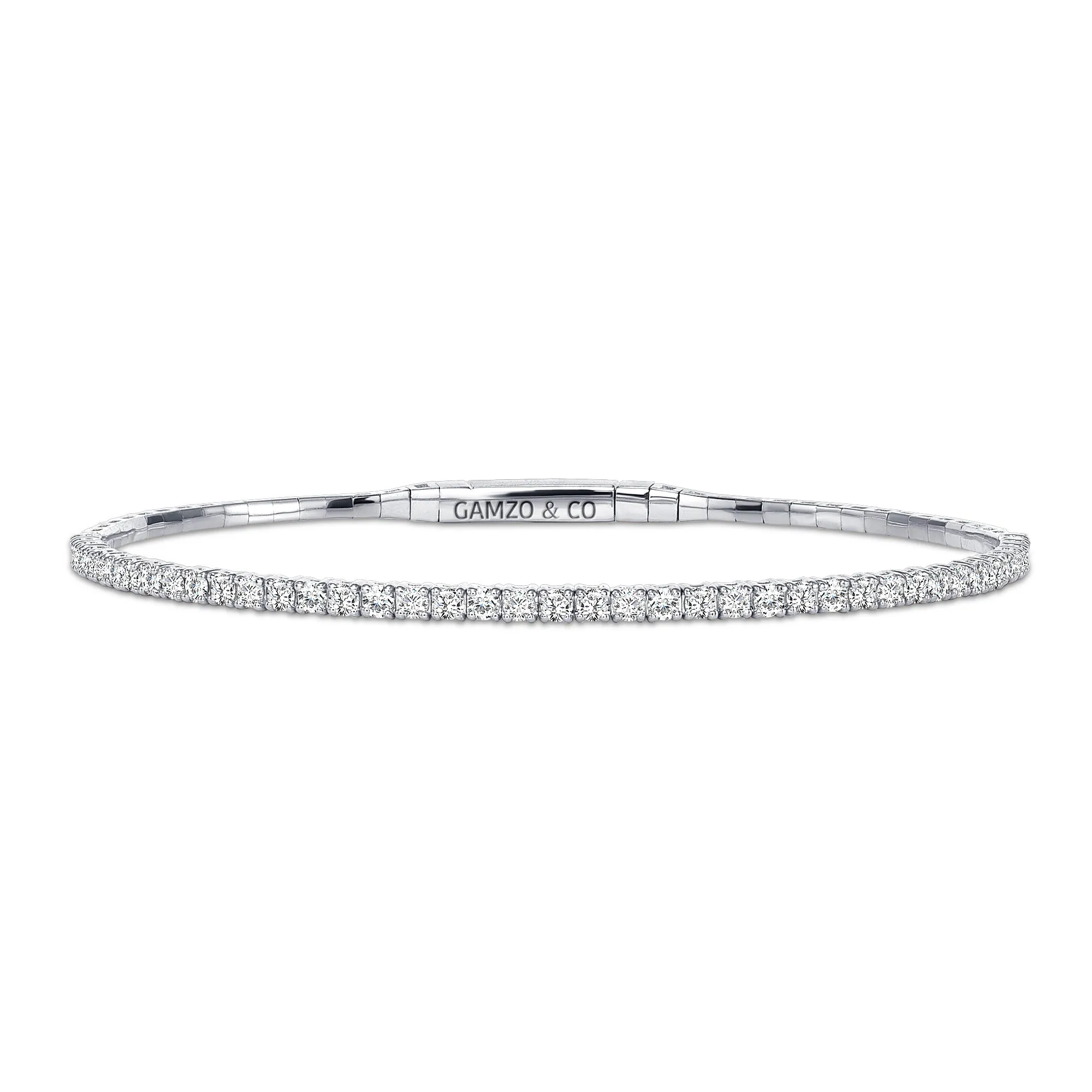 Diamond Bangle - Round Natural Diamond Bracelet