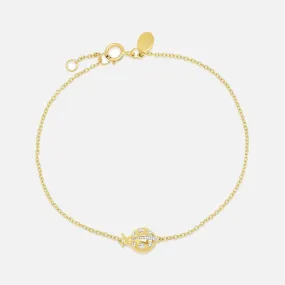 Diamond Crawling Ladybug Bracelet
