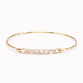 Diamond ID Tag Bangle