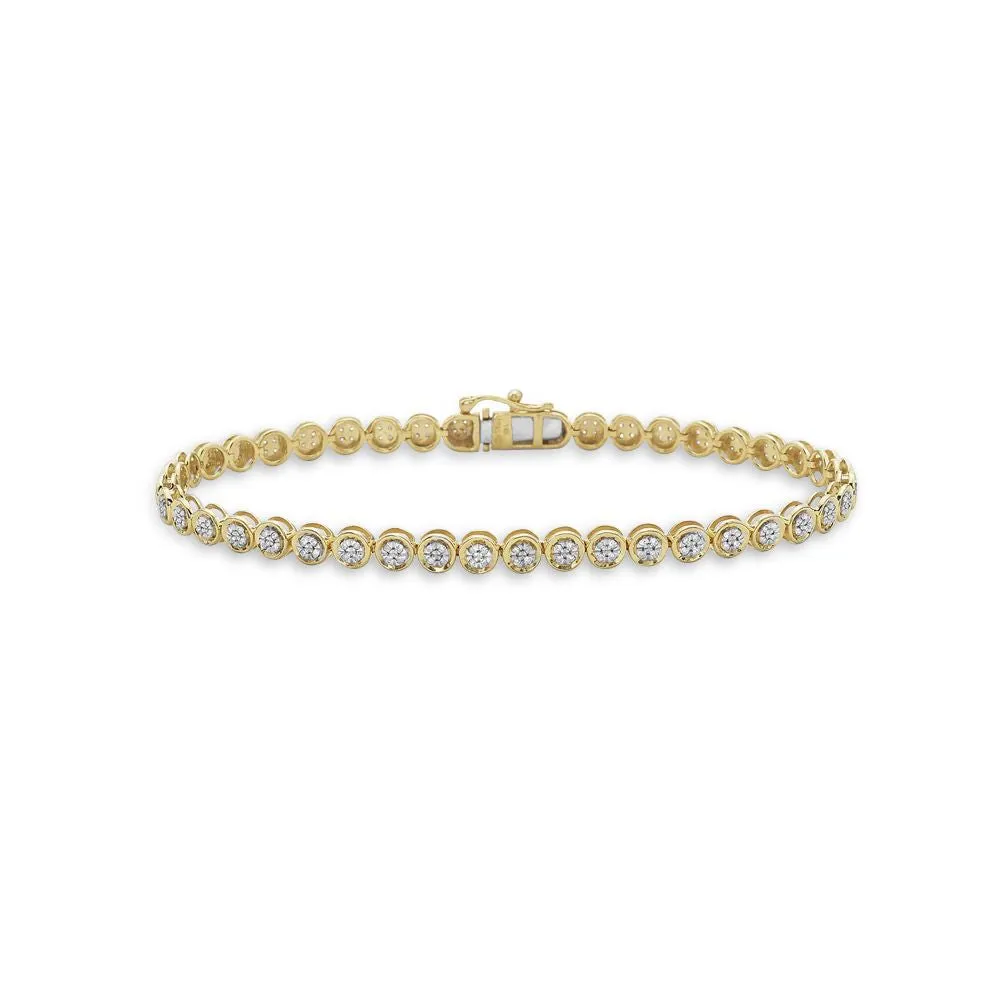 Diamond Micro-Pavé Tennis Bracelet (0.50 ct.) in 14K Gold