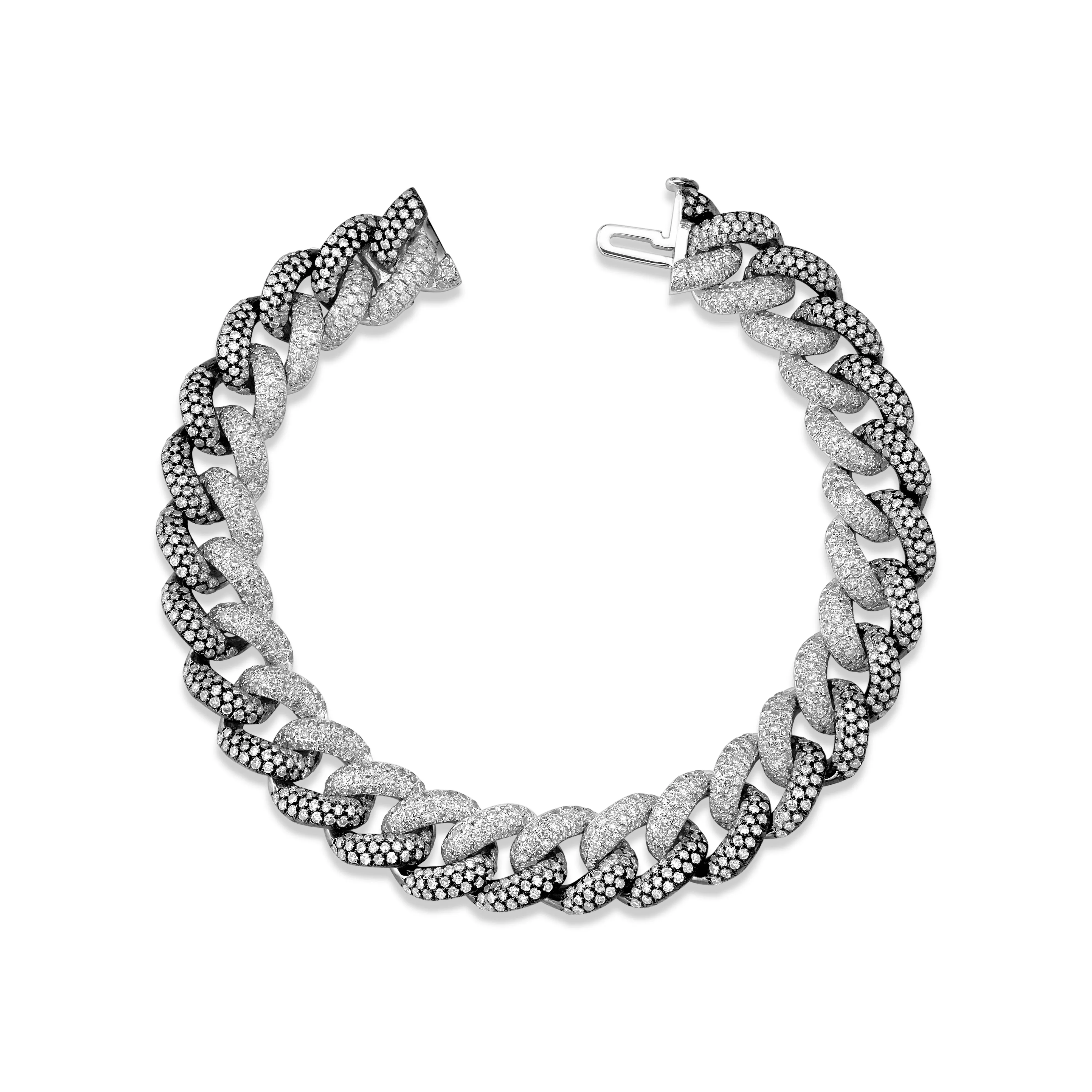 DIAMOND PAVE TWO-TONE ESSENTIAL LINK BRACELET