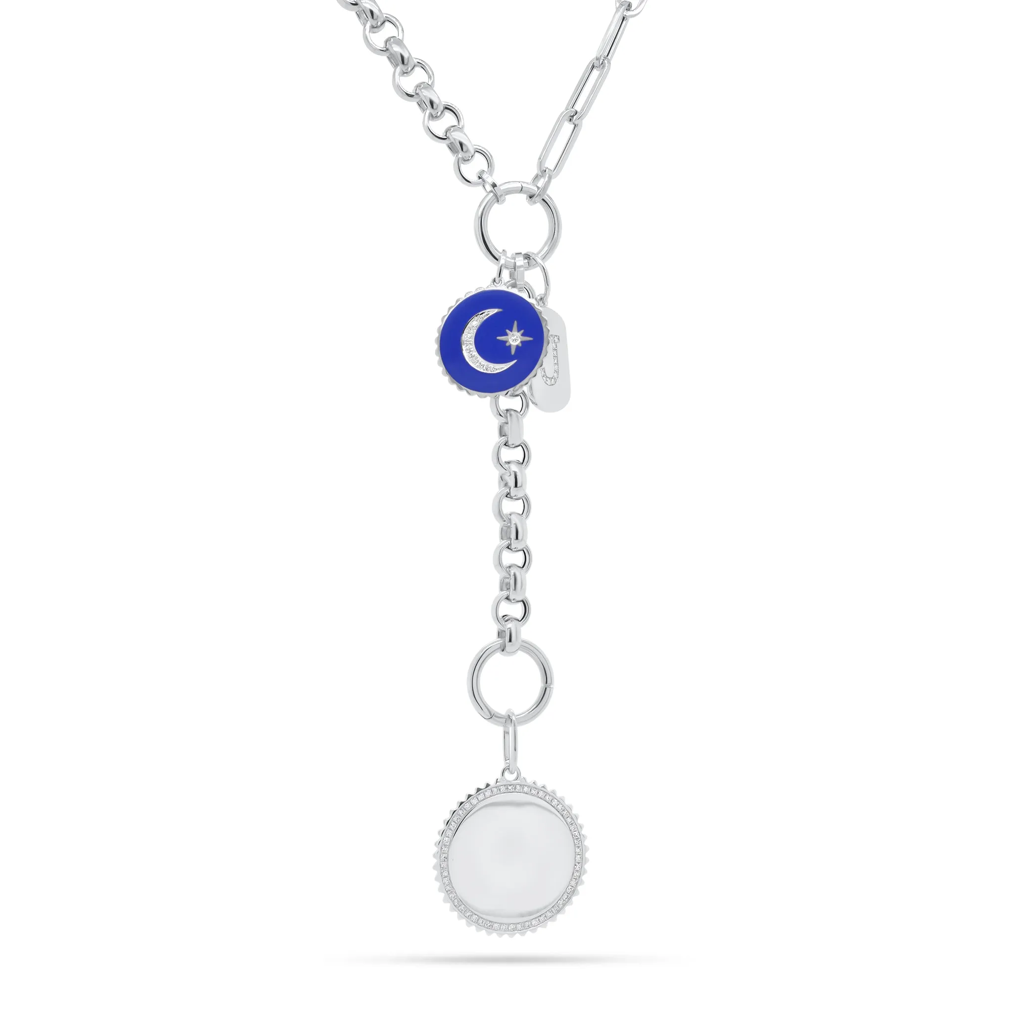 Diamond Star & Moon Pendant