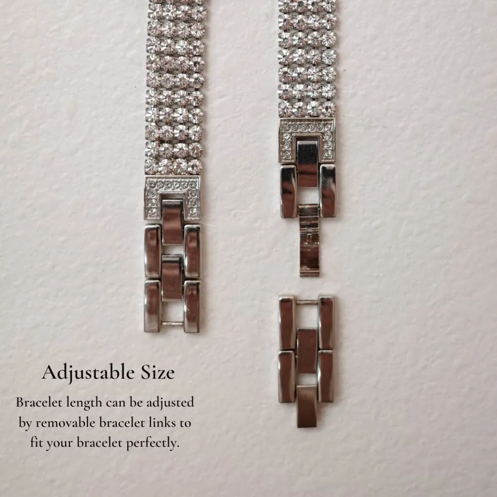 Diamond Studded Watch Bracelet