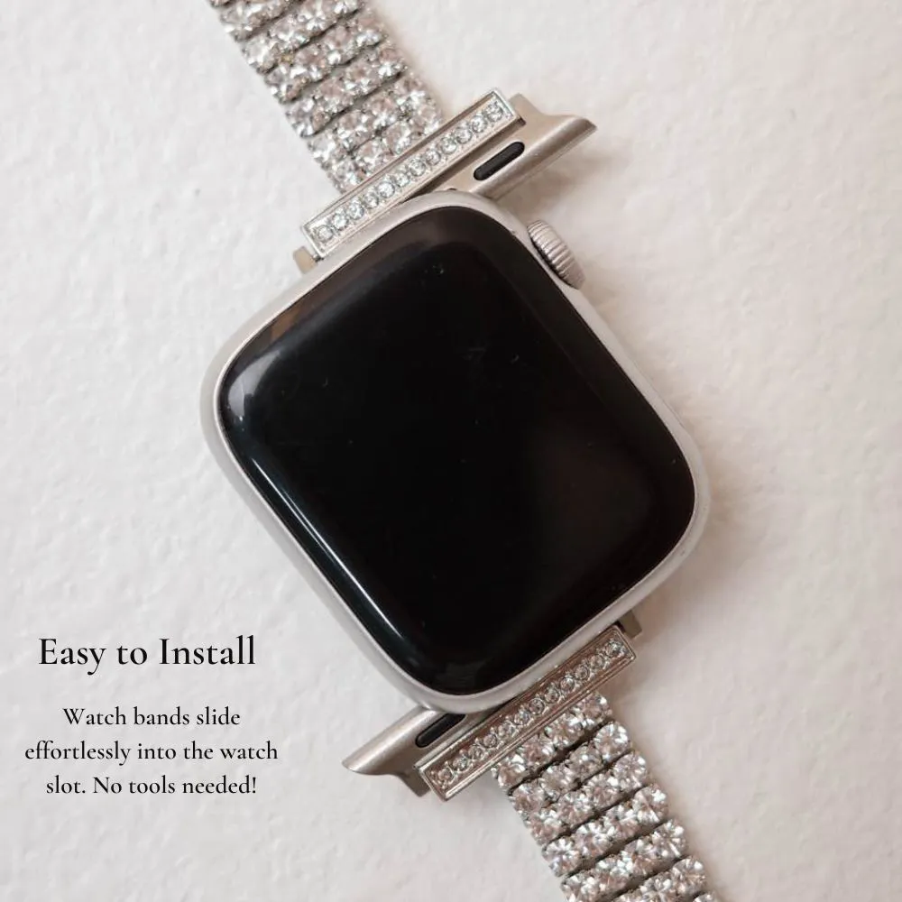 Diamond Studded Watch Bracelet