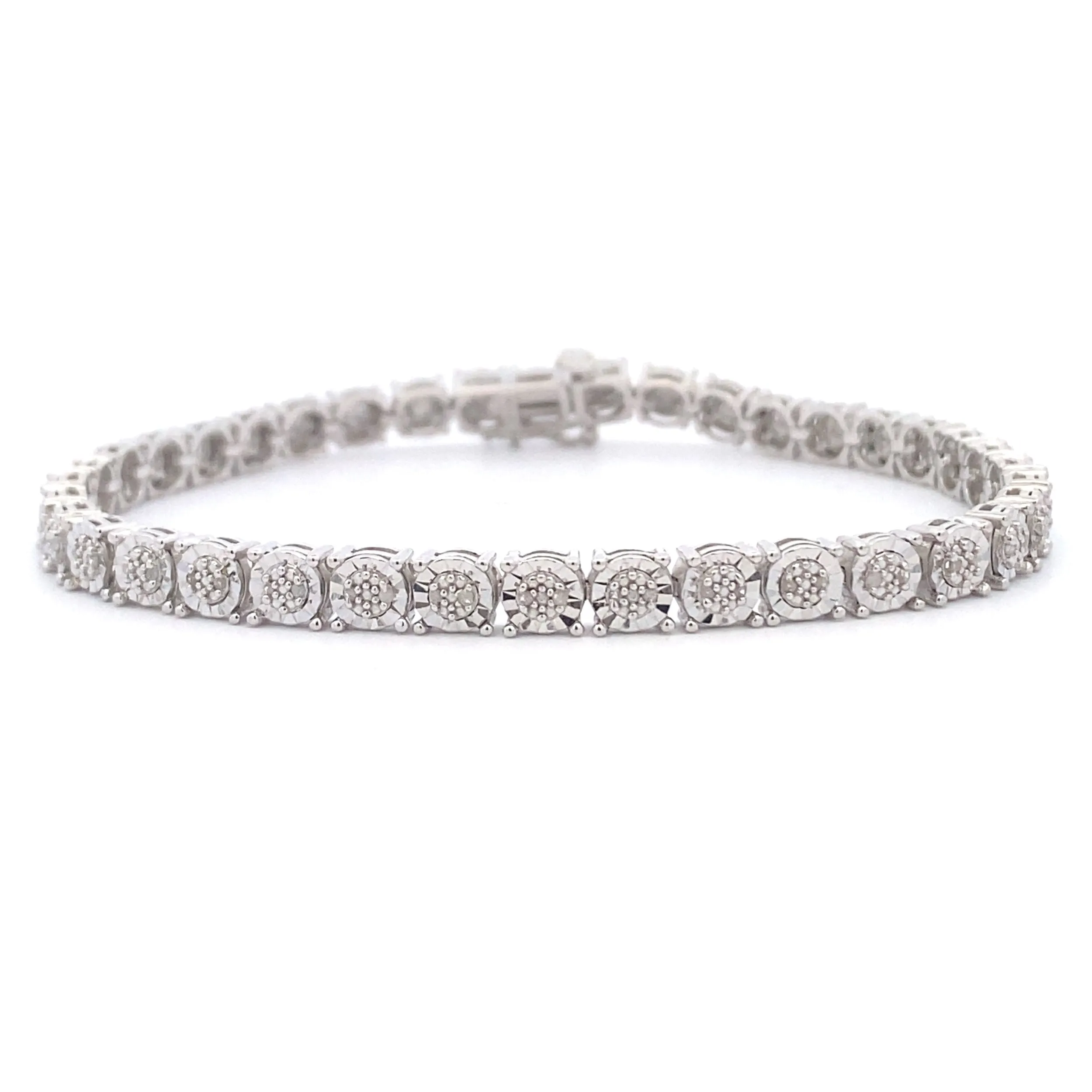 Diamond Tennis Bracelet in Sterling Silver