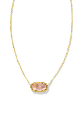 Elisa Ncck Gold lt Pink Ird by Kendra Scott