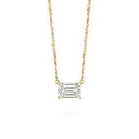 Emerald Solitaire Pendant | White (1.00ct)