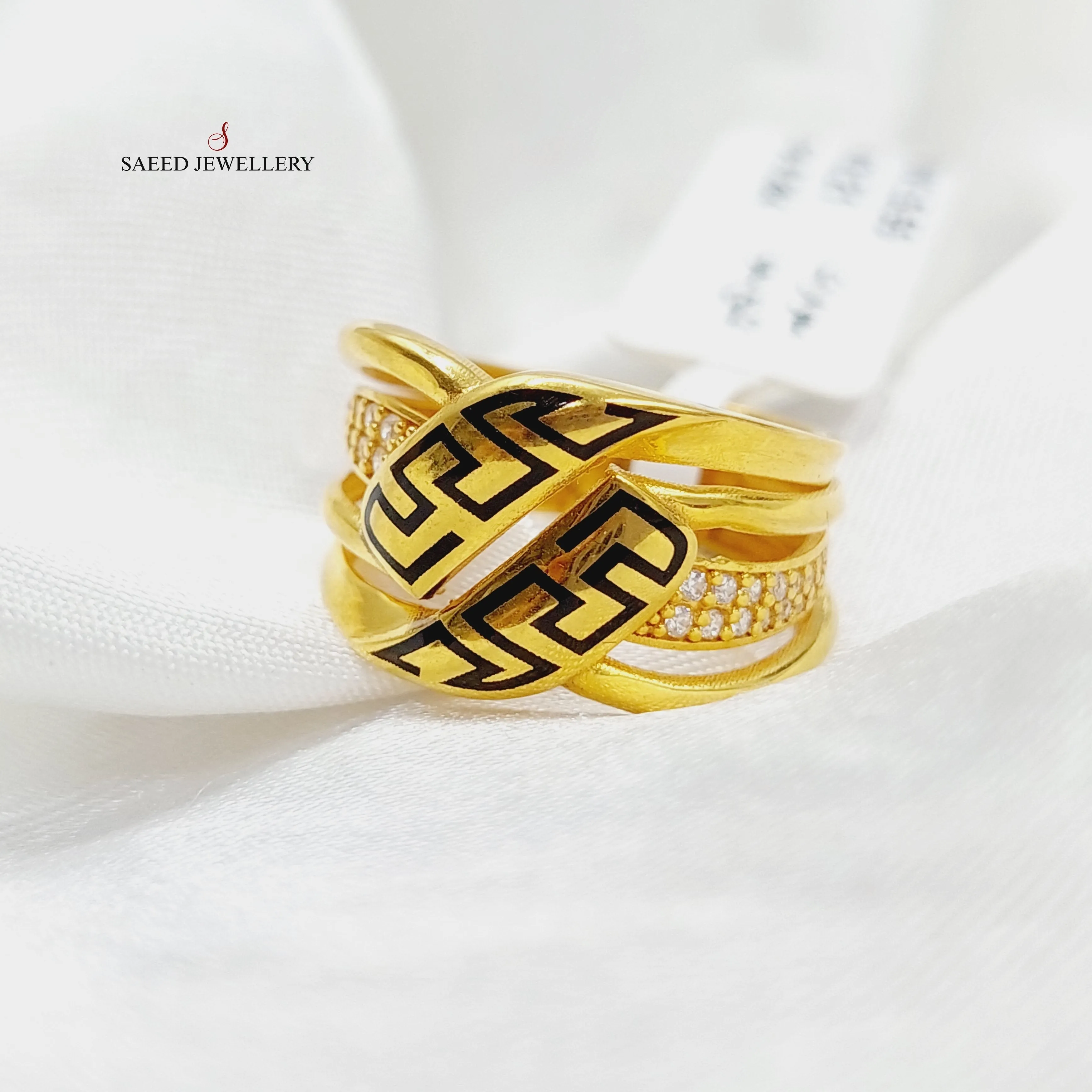 Enameled Figaro Ring
