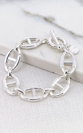 Envy Silver T Bar Bracelet