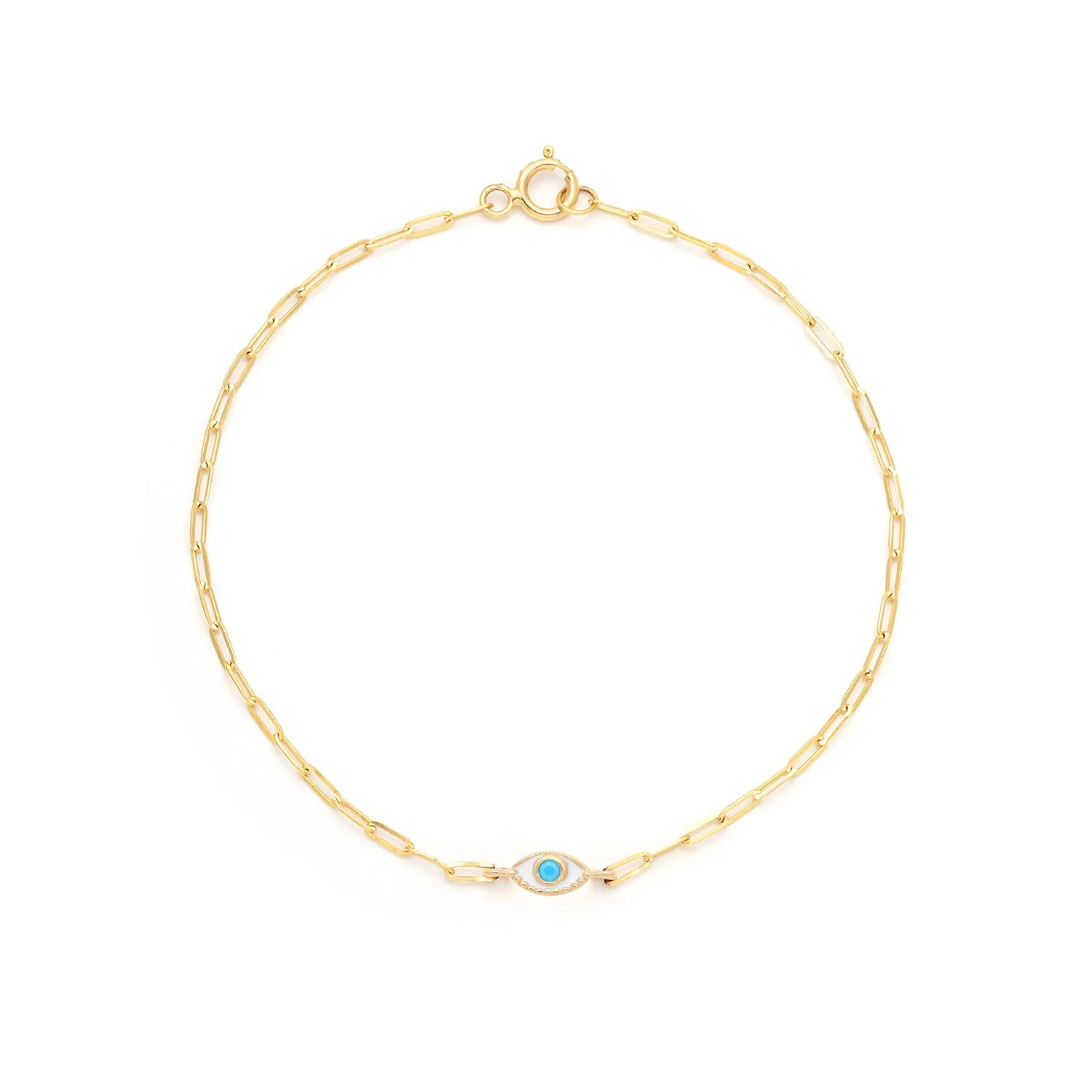 Evil Eye Bracelet | 10K & Enamel