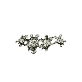 Family of Turtles Brooch Pin