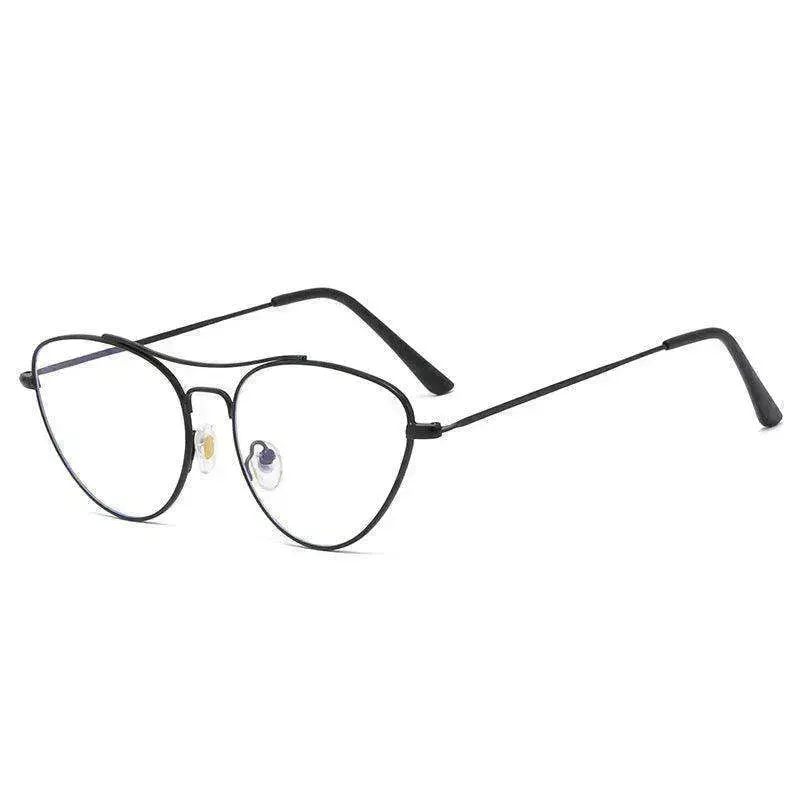 Fashion Cat Eye Plain Glasses Women's Anti-blue Light