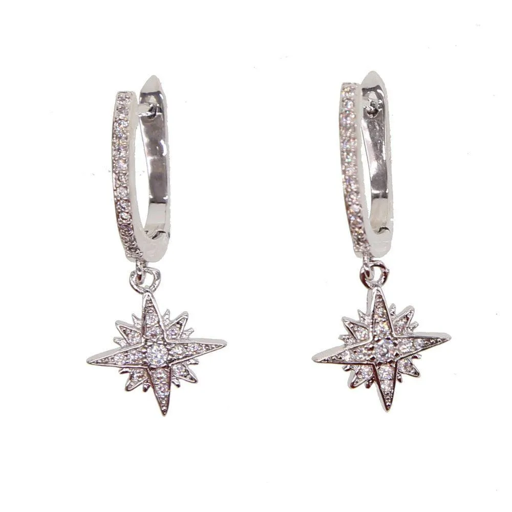 Fashion North Star Earrings Charm Jewelry