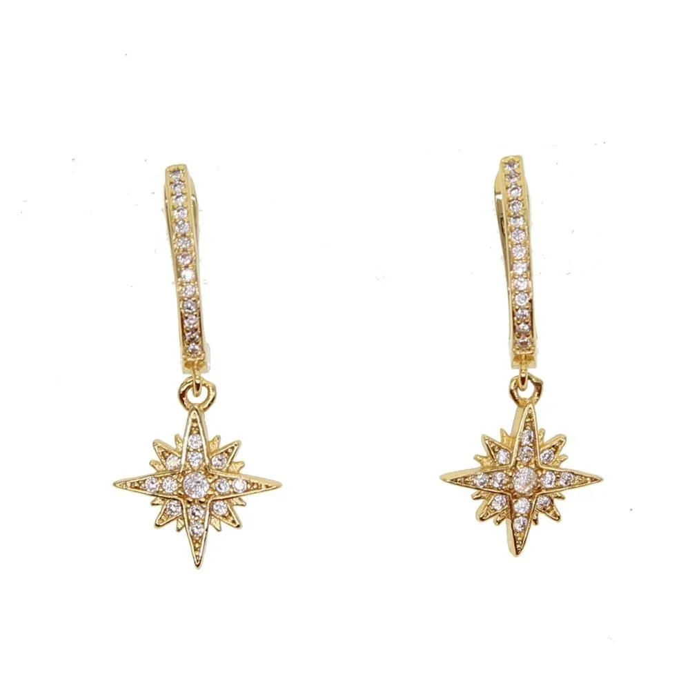 Fashion North Star Earrings Charm Jewelry