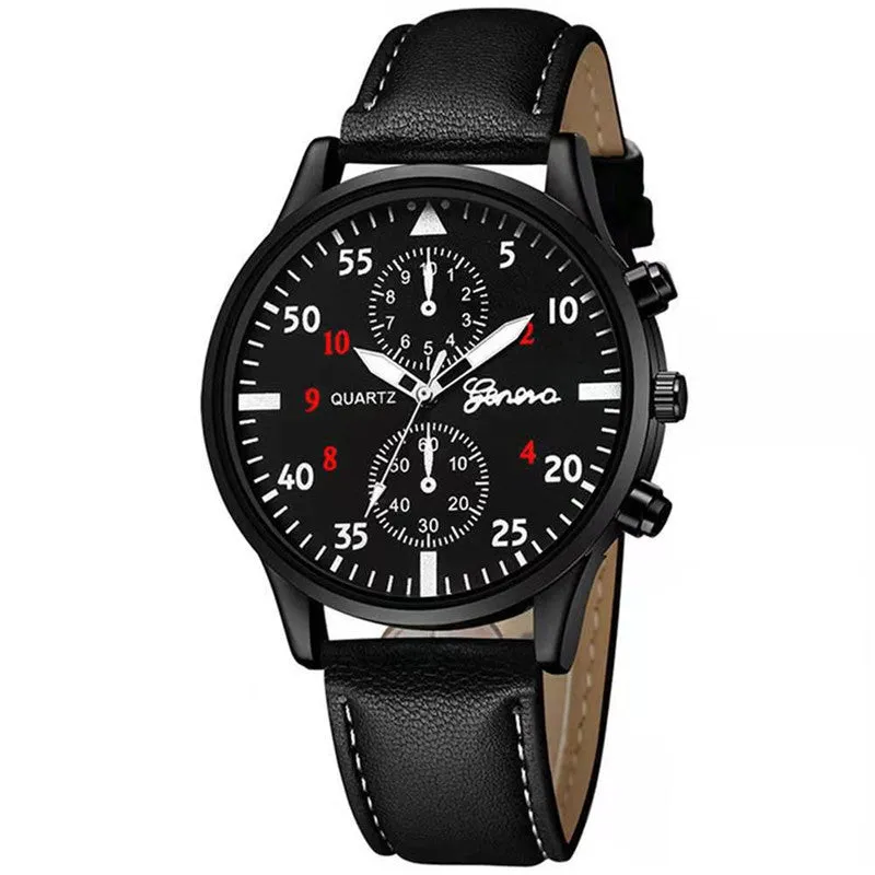Geneva Men's Quartz Watch Strap Fashion Watch Business Watch Men