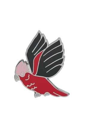 Girlberta Galah Enamel Pin by Erstwilder