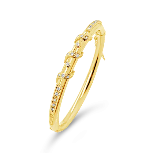 Gold & Diamond Estate Bangle