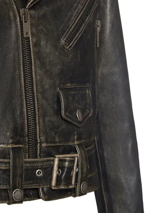 Golden Goose   Golden Chiodo bull leather jacket 