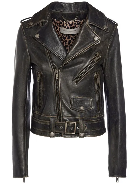 Golden Goose   Golden Chiodo bull leather jacket 