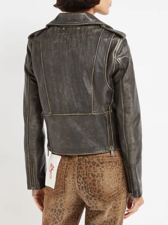 Golden Goose   Golden Chiodo bull leather jacket 