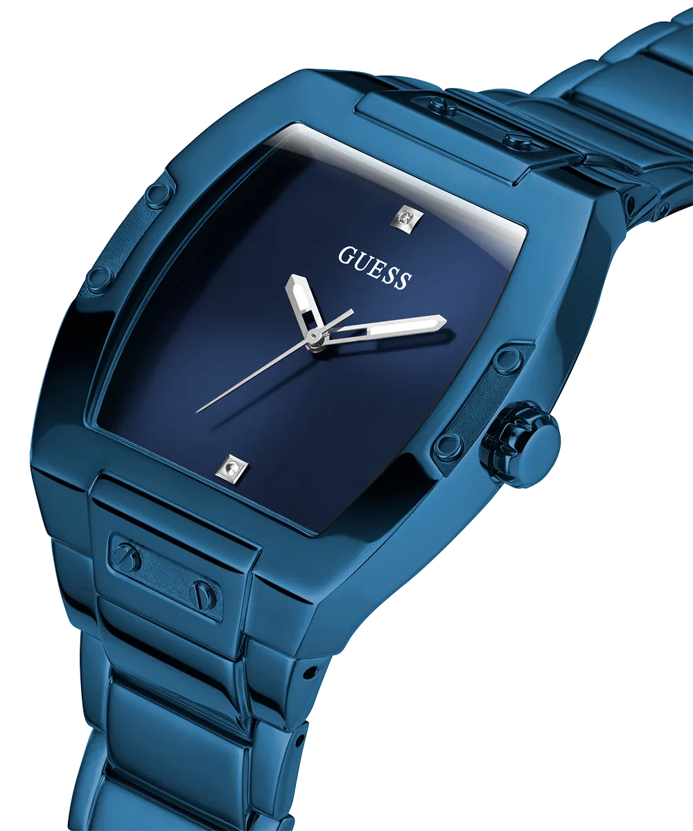 GUESS Mens Blue Analog Watch